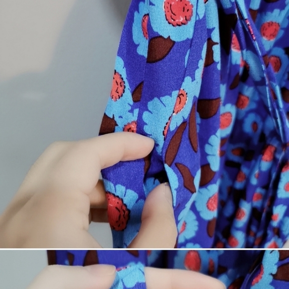 Kate Spade Blue Floral Romper Playsuit - Picture 6 of 7